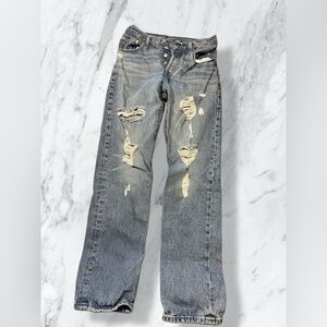 Levi's Distressed Blue Jeans